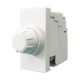 Προγραμματιζόμενος ρεοστάτης 10-100W-VA με περιστροφικό κομβίο ελέγχου και πιεζοδιακόπτη 1 θέσης Λευ - 760411S