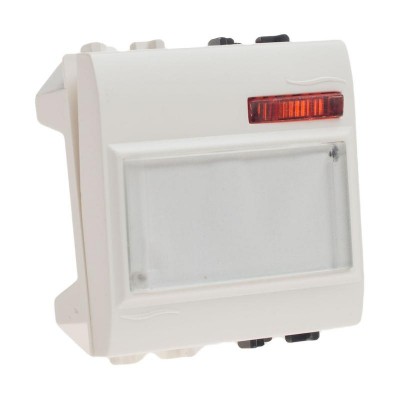Μπουτόν επιγραφής με λυχνία 220V λευκό - 7696.230
