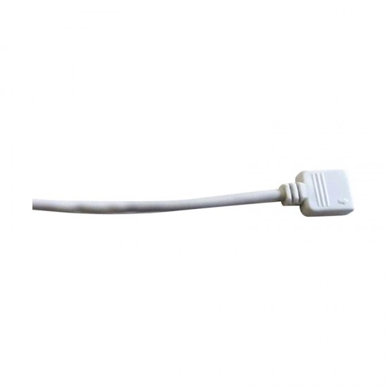 Μούφα θηλυκή για ταινία LED 10mm RGB λευκή - CC1-RGB-F