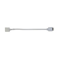 Μούφα αρσενική για ταινία LED 10mm RGB λευκή - CC1-RGB4-M