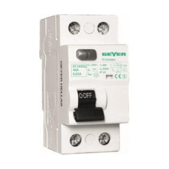Ρελέ διαφυγής 2P 63A 100mA A - EF263G