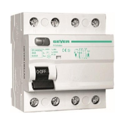 Ρελέ διαφυγής 4P 25A 30mA AC - EF425DG