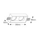 Γύψινο τετράγωνο spot 2xAR111 350x190 - FG350190R