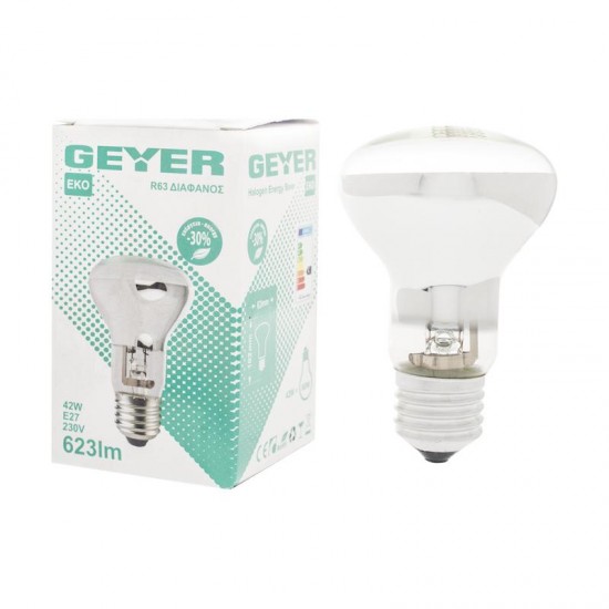 Λάμπα Αλογόνου R63 42W E27 2700Κ 375lm - FK2742