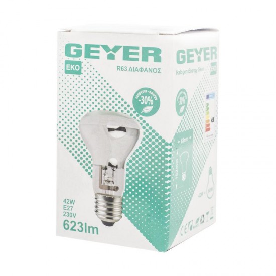 Λάμπα Αλογόνου R63 42W E27 2700Κ 375lm - FK2742