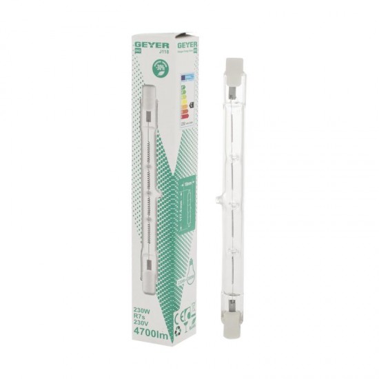 Λάμπα Αλογόνου R7s 230W 2700Κ 4700lm 118mm - FR7118230