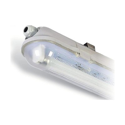 Φωτιστικό LED Τ8 1x 0.6m IP65 πλαστικά clips - FT8S0.6PL