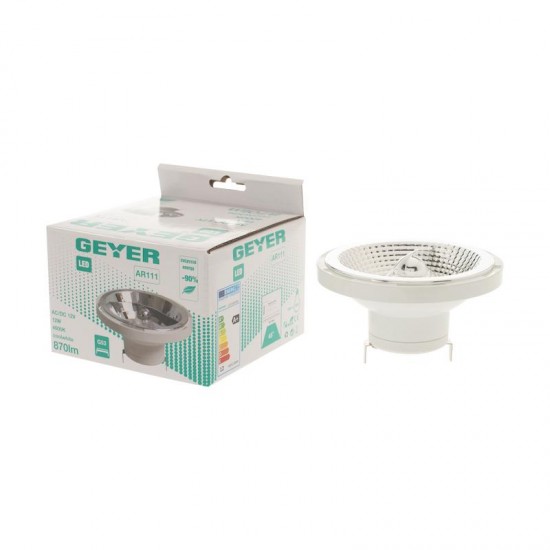 Λάμπα LED AR111 12W G53 4000K 870lm 45° 12V AC-DC - L111-G53-45C