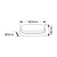Χελώνα LED 8W 3000K 640lm 160x46 IP54 - LBLOW8
