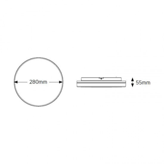 Απλίκα LED 15W 4000K 1250lm Φ220 IP65 - LCL220C15
