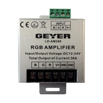 Ενισχυτής σήματος για ταινία LED RGB 360W, 30A - LD-AM360