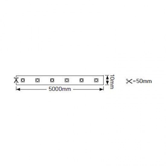 Ταινία LED Eco 14.4W 12V RGB IP65 - LE14412RGB65 5m