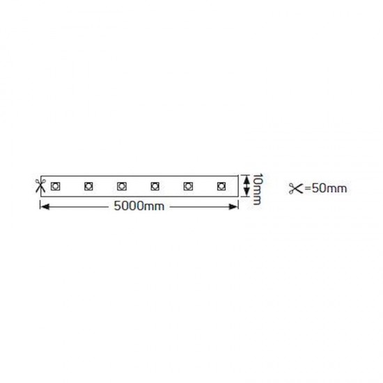 Ταινία LED Eco 14.4W 24V 3000K 1400lm IP20 - LE144243020 5m