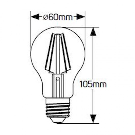 Λάμπα LED Color A60 4W E27 πράσινo 300lm - LFA274-G