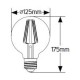 Λάμπα LED Αντεστραμμένου καθρέφτη χαλκός G125 6W E27 2700K 480lm dim - LFGBM276CD