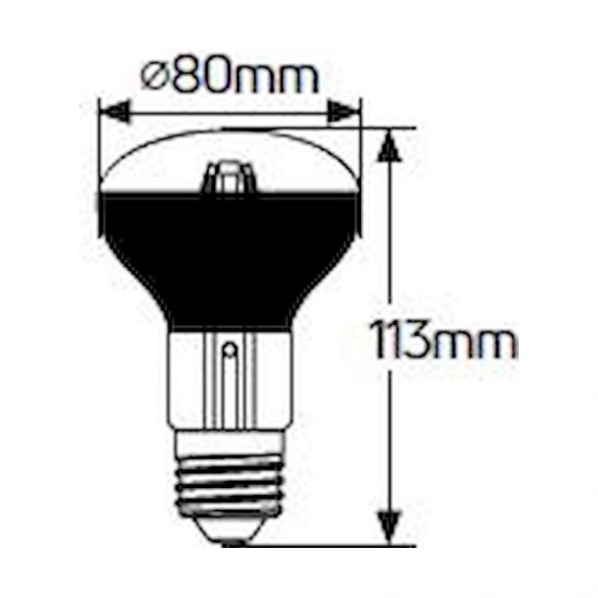 Λάμπα LED Filament R80 11W E27 2700K 980lm - LFK80WE27