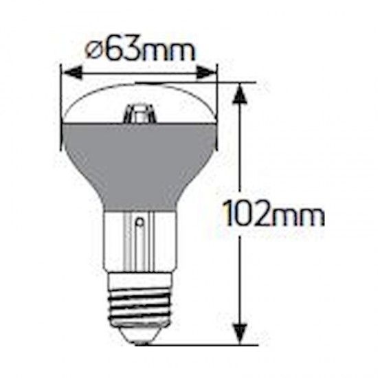 Λάμπα LED Filament R63 8W E27 4000K 650lm - LFKCE27