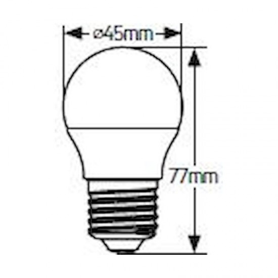 Λάμπα LED Σφαιρική G45 5W Ε27 4000K 470lm - LGLCE275E