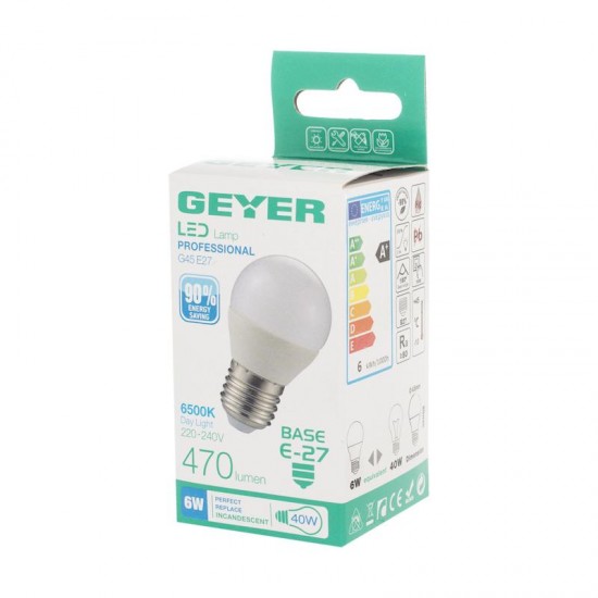 Λάμπα LED Σφαιρική G45 6W E27 6500K 470 lm - LGLDE276S