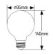 Λάμπα LED Γλόμπος G95 12W E27 3000K 1050lm - LGNWE2712
