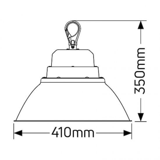 LED ΚΑΜΠΑΝΑ 150W 5000K 100° - LHB150-100N