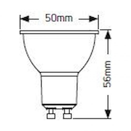 Λάμπα LED PAR16 Glass 5W GU10 2700K 550lm 120° - LHG512027E