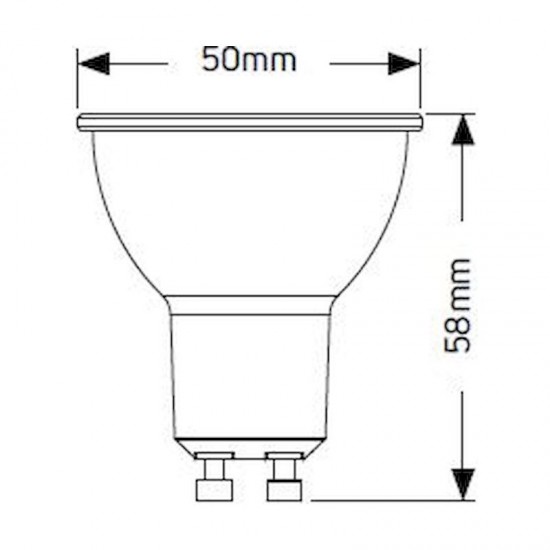 Λάμπα LED PAR16 5W GU10 4000K 400lm 42V AC-DC - LHGC5-42