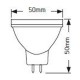 Λάμπα LED MR16 6W GU5.3 3000K 470lm - LHMW6E