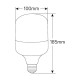 Λάμπα LED High Power Premium 27W E27 4000K 2400lm PF>0.9 IP44 - LHPC2727
