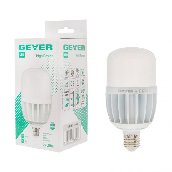 Λάμπα LED High Power Economy 30W E27 4000K 2700lm IP44 - LHPC2730S