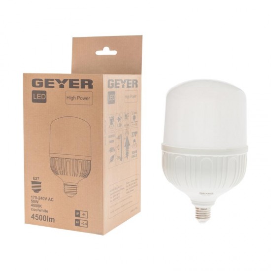 Λάμπα LED High Power Economy 50W E27 4000K 4500lm IP44 - LHPC2750S