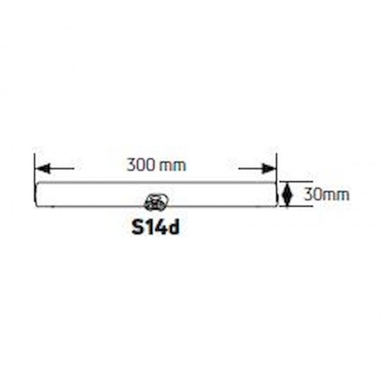 Λάμπα LED Linestra 5W S14d 3000K 450lm 0.3m - LIN-30W-1