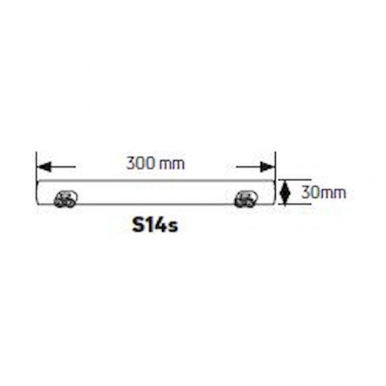 Λάμπα LED Linestra 8W S14s 3000K 720lm 0.5m - LIN-50W-2