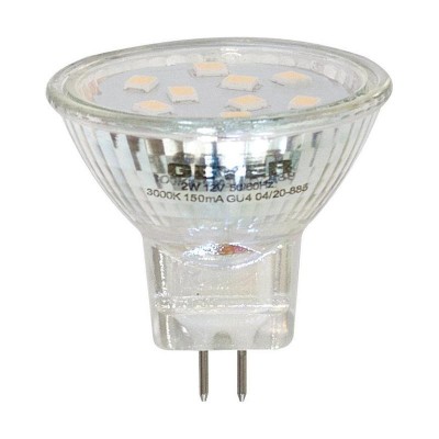 Λάμπα LED MR11 Glass 2W GU4 3000K 150lm 12V - LMR11W