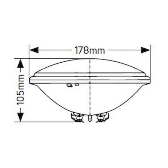 Λάμπα LED Πισίνας PAR56 18W RGB 12V AC-DC IP68 με controller - LP56RGB18