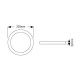 Επίτοιχο PL LED 18W 3000K 1550lm Φ225mm - LPLAW18S