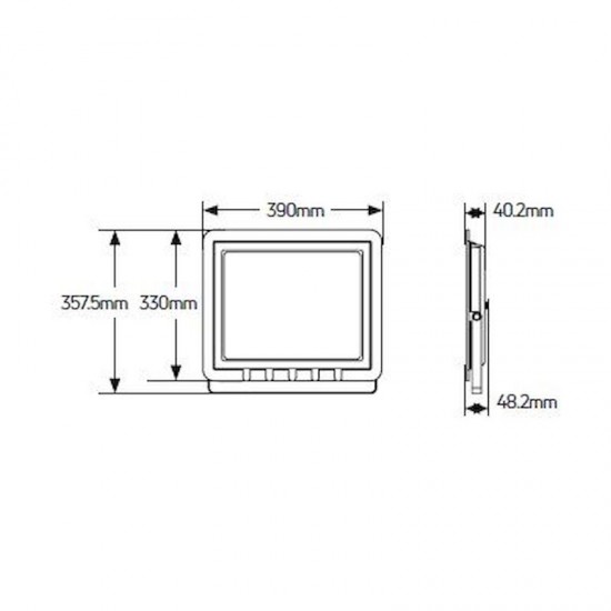Προβολέας LED 200W 3000K 17000lm IP65 μαύρος - LPRM200W3