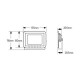 Προβολέας LED 20W 4000K 1600lm IP65 μαύρος - LPRM20C