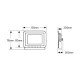 Προβολέας LED 20W 4000K 1600lm IP65 λευκός - LPRW20C