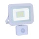 Προβολέας LED 50W 3000K 4250lm IP65 λευκός με αισθητήρα κίνησης - LPRW50WS3