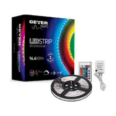 LED Strip KIT 14.4W 12V RGB IP65 5m - RGB controller - driver - LSKIT144RGB65