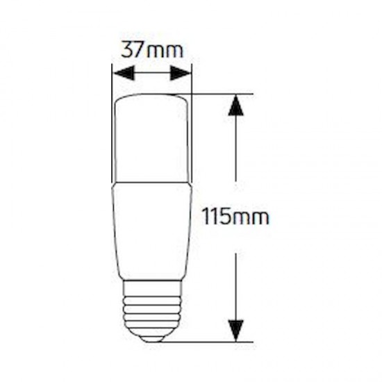 Λάμπα LED Stick T37 9W E27 3000K 810lm blister - LT37W9MAS