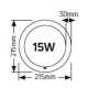 Λάμπα LED Τ9 Κυκλική 15W G10Q 6500K 1300lm - LT9-22D