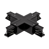 Σύνδεσμος Χ για ράγα τριφασική μαύρος - LTC-X-B