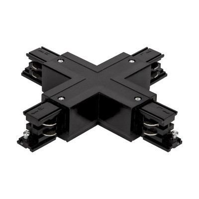 Σύνδεσμος Χ για ράγα τριφασική μαύρος - LTC-X-B