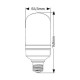 Λάμπα LED Tubular 15W E27 2700K 1500lm Pf>0.9 IP65 - LTUW