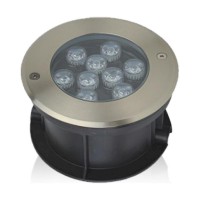 Φωτιστικό LED δαπέδου 9W 3000K 540lm IP68 Φ140mm - LULR150W9