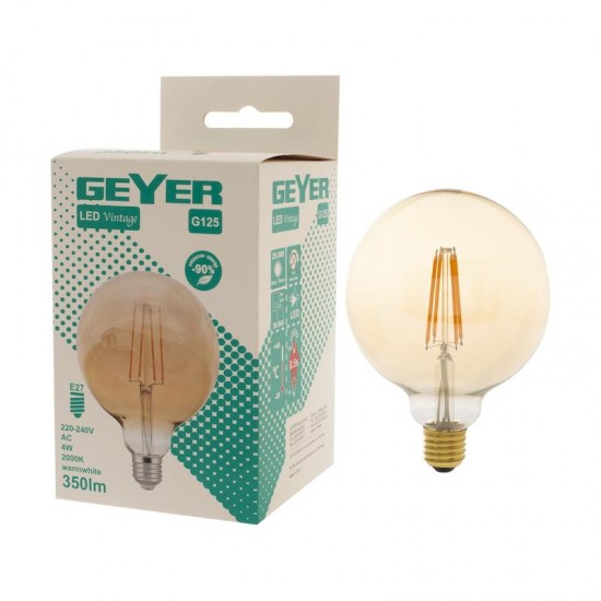Λάμπα LED Vintage G125 4W E27 2000K 350lm - LVG125