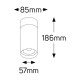 LED spot 15W 4000K 1450lm 36° IP40 μαύρο - LWAS15CB