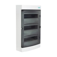 Πίνακας επίτοιxος Αίνος 3x12θ διάφανη πόρτα IP40 - VS36-T